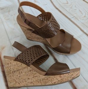 NWT Dr Scholl's platform cork wedges